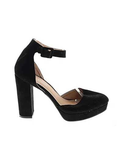 Pre-owned Sun + Stone Heels In Black