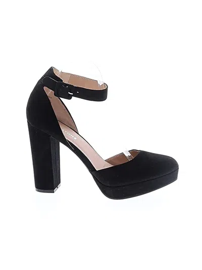 Pre-owned Sun + Stone Heels In Black