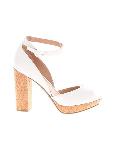 Pre-owned Sun + Stone Heels In White
