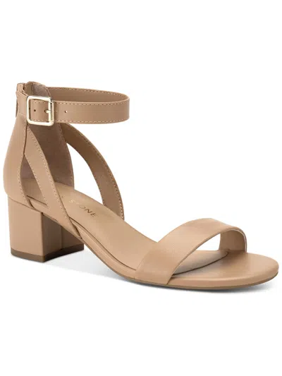 Sun + Stone Jackee Womens Faux Leather Heels In Nude
