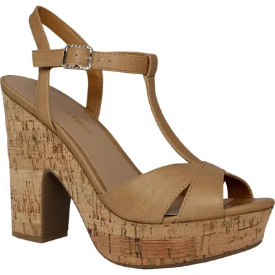 Sun + Stone Jamie Womens Cork Heel Sandals In Multi