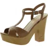 Sun + Stone Jamie Womens Woven Ankle Strap Platform Sandals In Multi