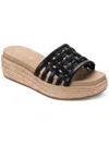 SUN + STONE JORDANAA WOMENS SQUARE TOE MANMADE ESPADRILLES