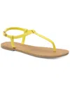 Sun + Stone Women's Krisleyy T Strap Thong Flat Sandals, Created For Macy's In Citron