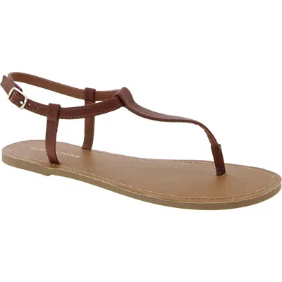 Sun + Stone Krisleyy Womens Printed Open Toe Thong Sandals