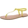 SUN + STONE KRISLEYY WOMENS PRINTED OPEN TOE THONG SANDALS