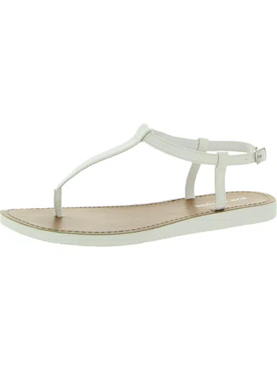 Sun + Stone Kristi Womens Ankle Summer Thong Sandals In White