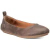 Sun + Stone Lucia Womens Slip On Round Toe Ballet Flats In Multi