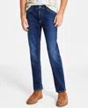 Sun + Stone Men's Alfie Straight-fit Jeans, Created For Macy's In Dark Indigo Wash