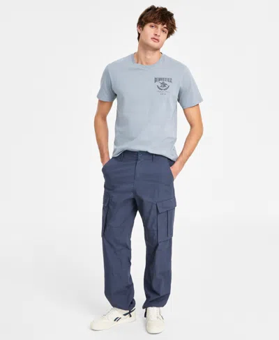 Sun + Stone Men's Backed Regular-fit Cargo Pants, Exclusively At Macy's In Fin