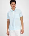Sun + Stone Men's Bodhi Short Sleeve Button-front Shirt, Exclusively At Macy's