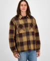 Sun + Stone Men's Brees Long Sleeve Snap-front Plaid Shirt Jacket, Macy's Exclusive In Multi