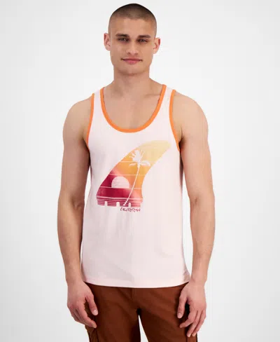 Sun + Stone Men's Cali Wave Graphic Tank Top, Created For Macy's In Soft Shell