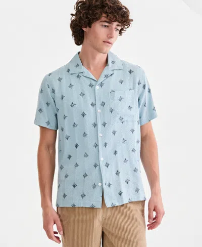 Sun + Stone Men's Carlos Printed Short-sleeve Camp Shirt, Macy's Exclusive In Multi
