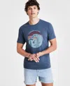 SUN + STONE MEN'S CATCH THE WAVES GRAPHIC T-SHIRT, CREATED FOR MACY'S