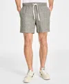 Sun + Stone Men's Chase Regular-fit 6" Shorts, Exclusively At Macy's In Simple Sage