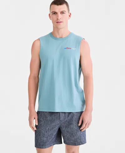 Sun + Stone Men's Cotton Coors Graphic Muscle Tank Top, Macy's Exclusive In Blue