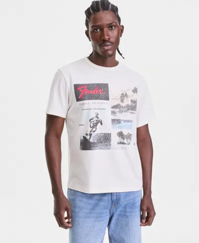 Sun + Stone Men's Cotton Fender Beach Graphic T-shirt, Macy's Exclusive In White