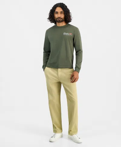 Sun + Stone Men's Cotton-blend 32" Inseam Relaxed Chino Pants, Macy's Exclusive In Garment-dyed Twill