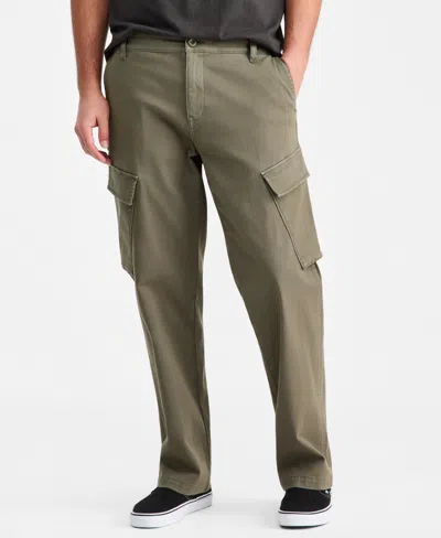 Sun + Stone Men's Cotton-blend Angled Cargo Pants, Macy's Exclusive In Green