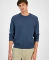 Sun + Stone Men's Crewneck Sweater, Macy's Exclusive In Blue
