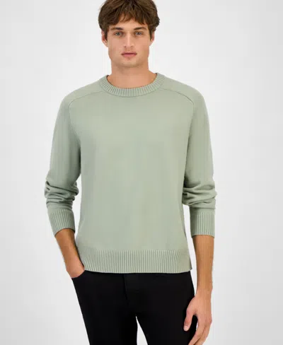Sun + Stone Men's Crewneck Sweater, Macy's Exclusive In Green