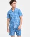 Sun + Stone Sun Stone Mens Floral Denim Shirt Shorts Sneakers Exclusively At Macys In Blue