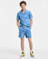 Sun + Stone Sun Stone Mens Floral Denim Shirt Shorts Sneakers Exclusively At Macys In Blue
