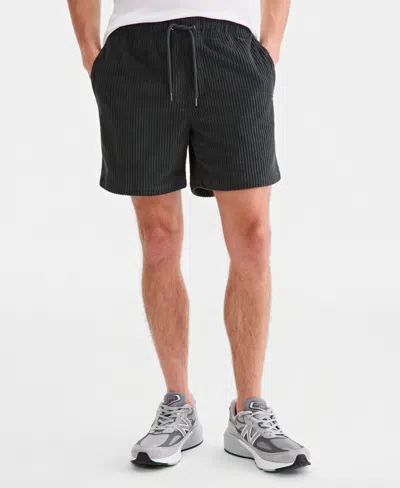 Sun + Stone Men's Drawcord 6" Pull-on Shorts, Macy's Exclusive In Black