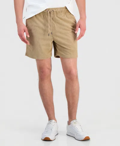 Sun + Stone Men's Drawcord 6" Pull-on Shorts, Macy's Exclusive In Brown