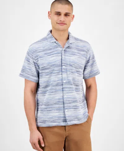 Sun + Stone Men's Eddie Shirt, Exclusively At Macy's In Basic Navy