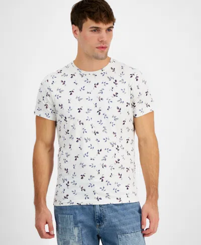 Sun + Stone Men's Falling Vines T-shirt, Created For Macy's In Vintage White