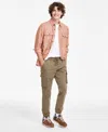 Sun + Stone Men's Garment-dyed Cargo Jogger Pants, Created For Macy's In Tank