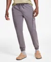 Sun + Stone Men's Garment-dyed Cargo Jogger Pants, Created For Macy's In Titanium Grey