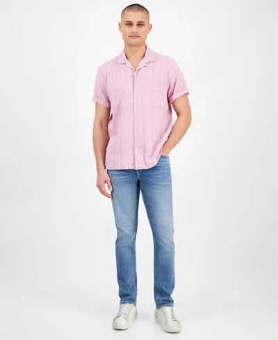 Sun + Stone Men's Hayes Shirt, Exclusively At Macy's In Lily Lavender