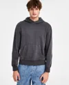 Sun + Stone Men's Heritage Regular-fit Hoodie, Exclusively At Macy's In Black Shadow