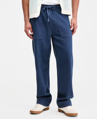 Sun + Stone Men's Indigo Loose-fit Jeans, Macy's Exclusive In Nazare Wash