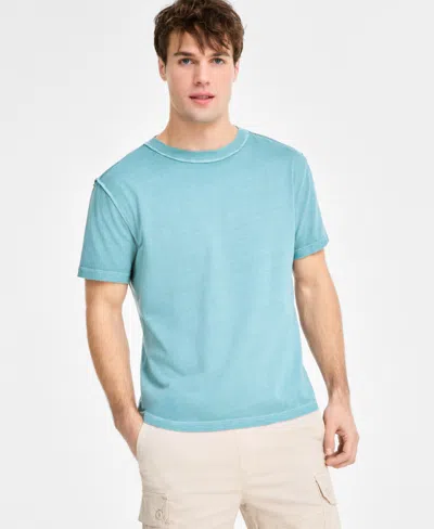 Sun + Stone Men's Inside Out Regular-fit T-shirt, Exclusively At Macy's In Dried Fern