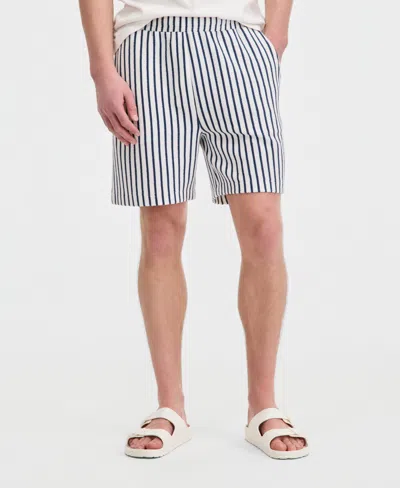 Sun + Stone Men's Jack Stripe 6" Pull-on Shorts, Macy's Exclusive In Blue