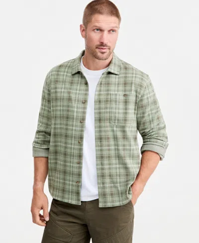 Sun + Stone Men's Justin Plaid Knit Shirt, Macy's Exclusive In Multi