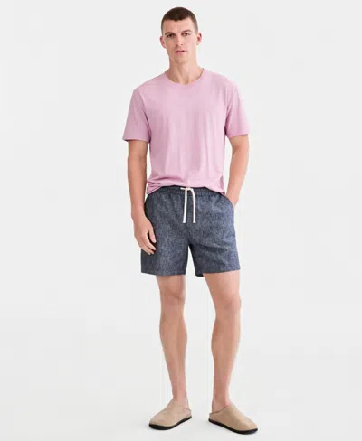 Sun + Stone Men's Linen Blend 6" Pull-on Shorts, Macy's Exclusive In Blue