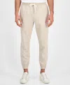 Sun + Stone Men's Linen Joggers, Exclusively At Macy's In Sand Tan