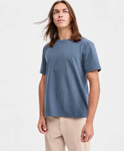 Sun + Stone Men's Logan Stripe Jacquard T-shirt, Macy's Exclusive
