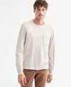 Sun + Stone Men's Long-sleeve Cotton T-shirt, Macy's Exclusive In White