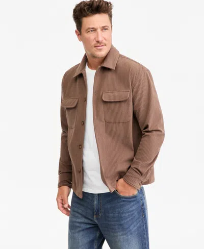 Sun + Stone Men's Long-sleeve Corduroy Shirt, Macy's Exclusive In Just Java