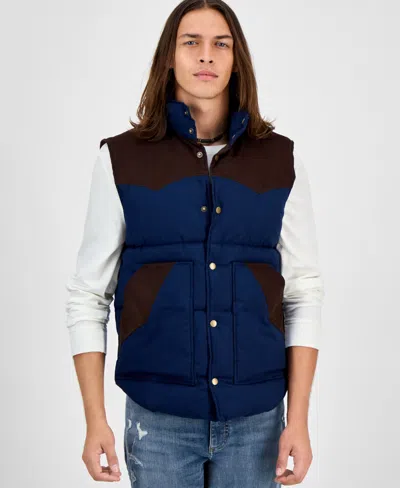 Sun + Stone Men's Maddux Vest, Macy's Exclusive In Blue