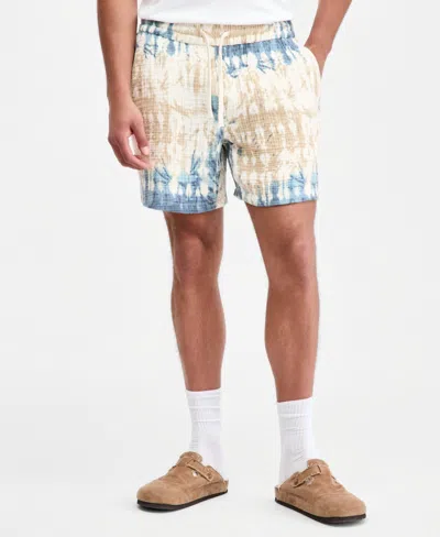 Sun + Stone Men's Maverick Dye Effect Shorts, Macy's Exclusive In Neutral