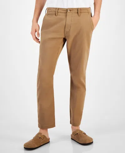 Sun + Stone Men's Men's Dewy Slim-straight Chino Pants, Created For Macy's In Dull Gold