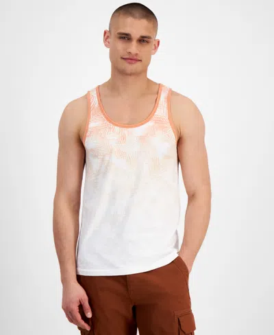 Sun + Stone Men's Ombre Tank Top, Created For Macy's In Spiced Peach