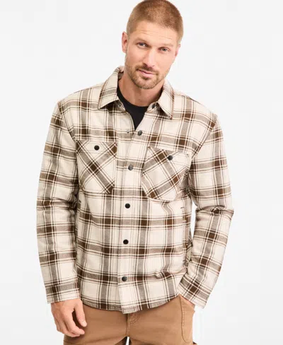 Sun + Stone Men's Park Plaid Long-sleeve Shacket, Macy's Exclusive In Multi